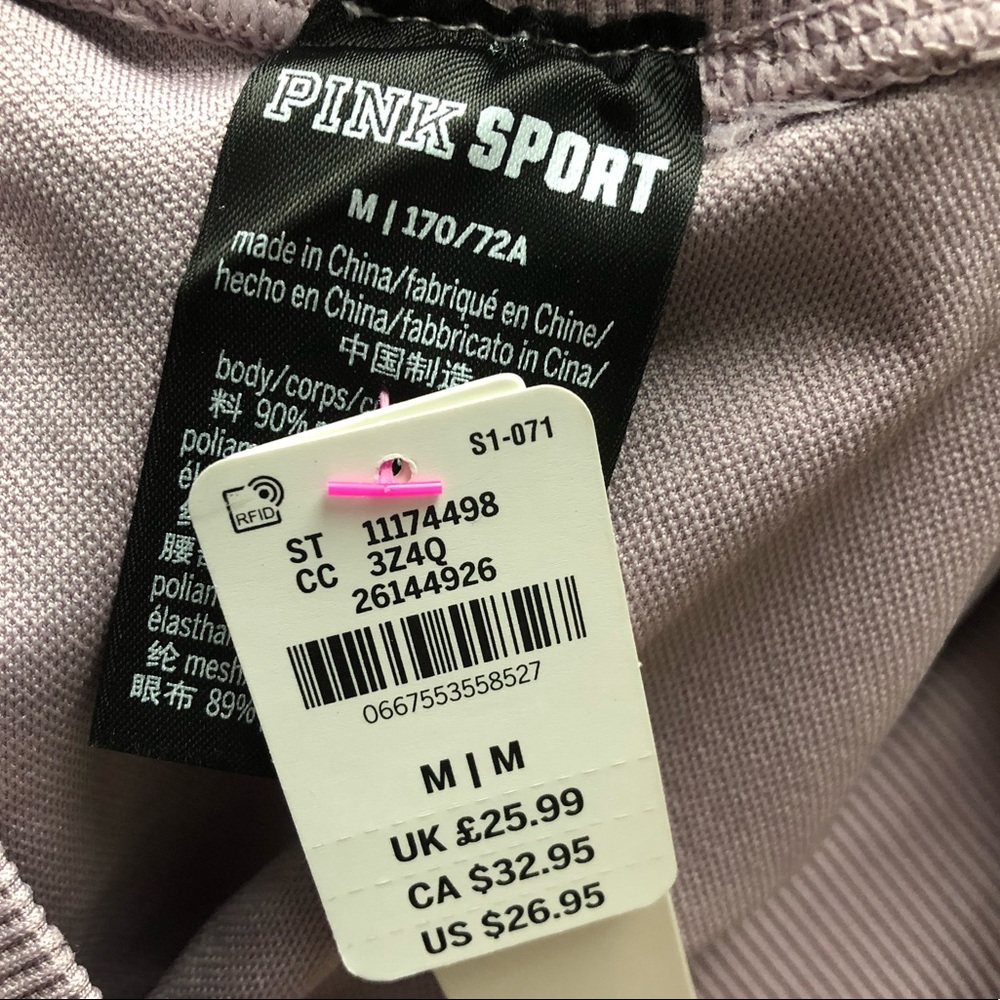 NWT VICTORIA’S SECRET PINK SPORT BIKER SHORTS SZ M